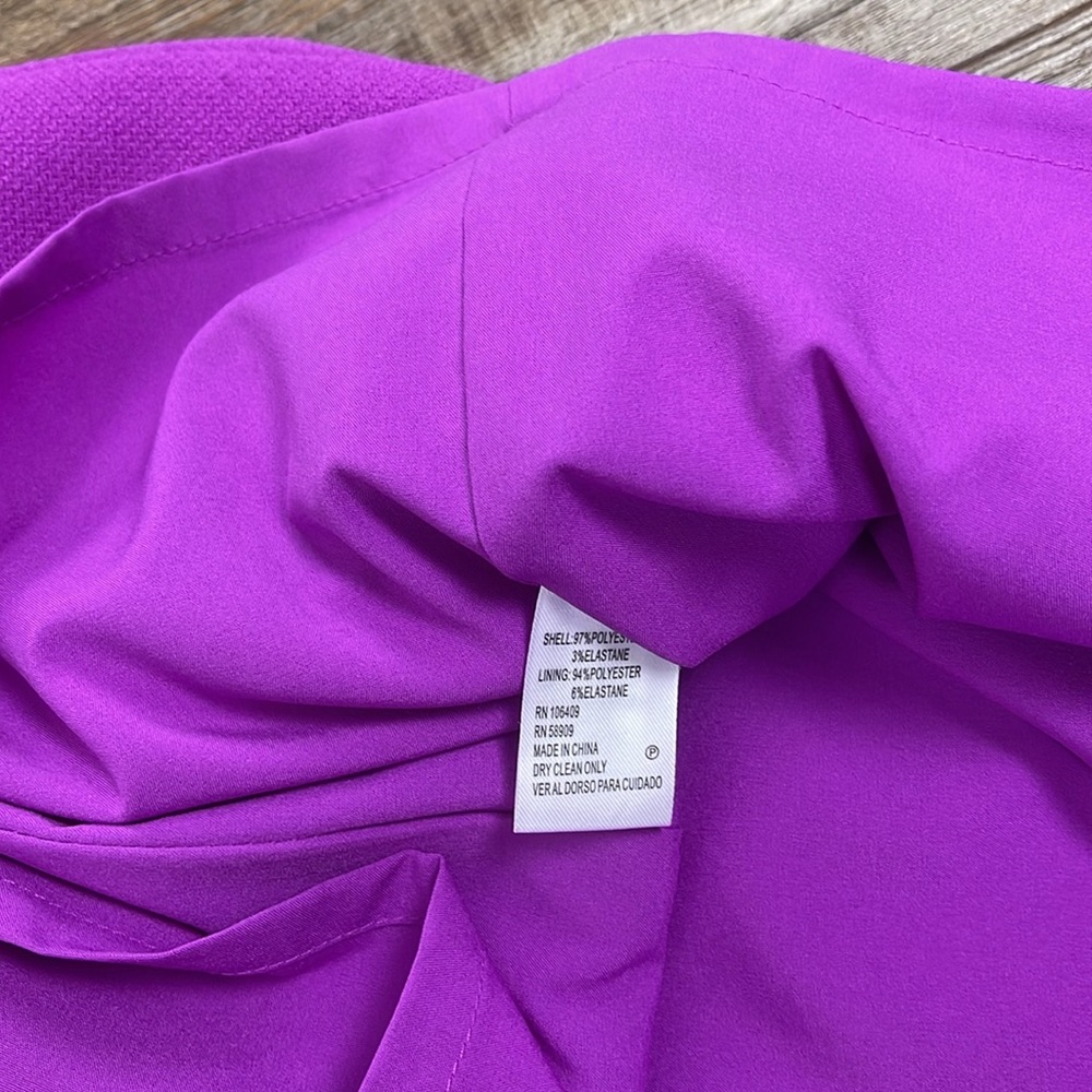 Antonio Melani Elegant Purple Ruffle Dress Ladies Size 8-TUESDAY SALE! - Picture 11 of 13